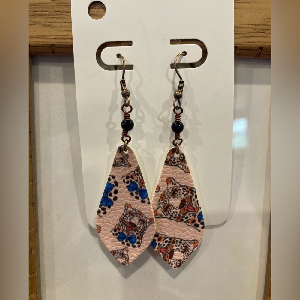 Wild Elegance Leopard Print Earrings